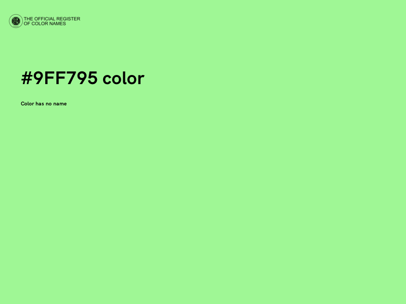 #9FF795 color image