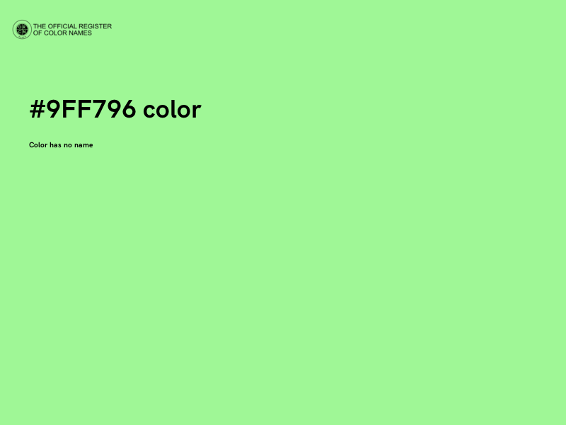 #9FF796 color image