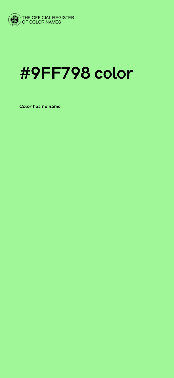 #9FF798 color image