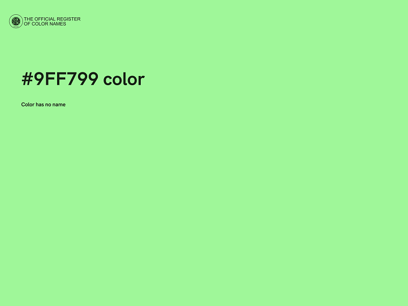 #9FF799 color image