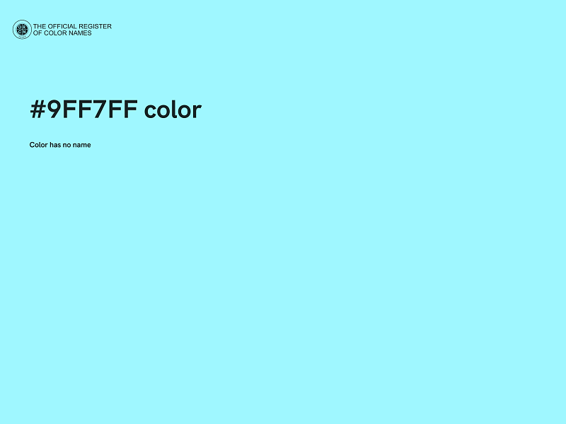 #9FF7FF color image