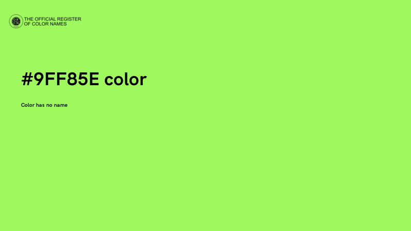 #9FF85E color image