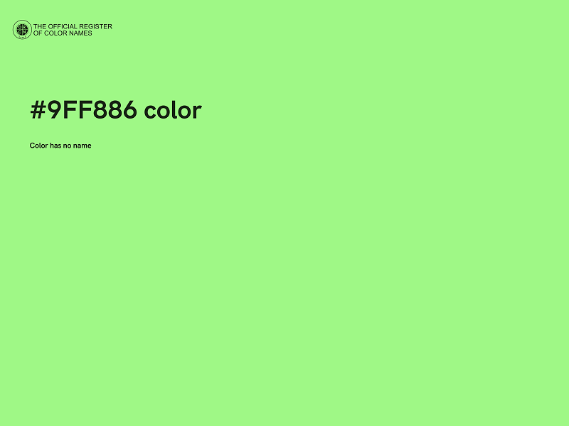 #9FF886 color image