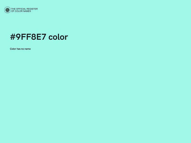 #9FF8E7 color image