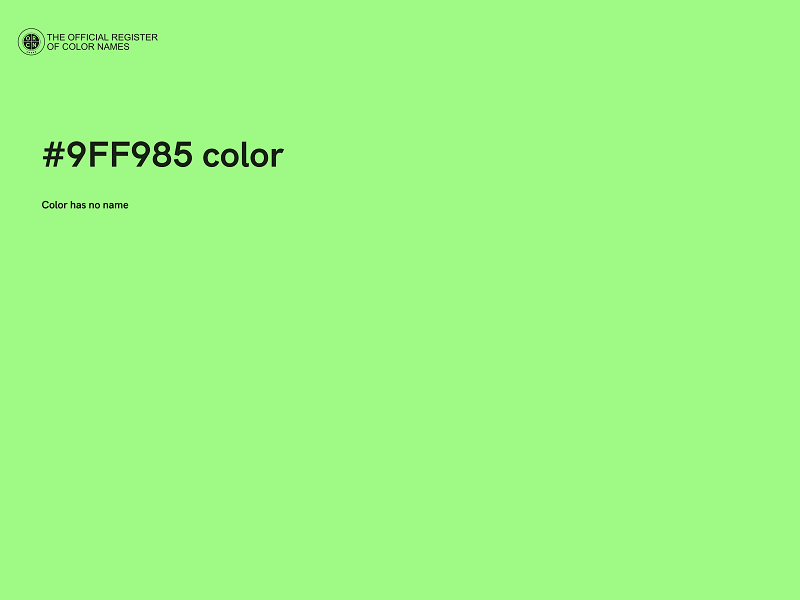 #9FF985 color image
