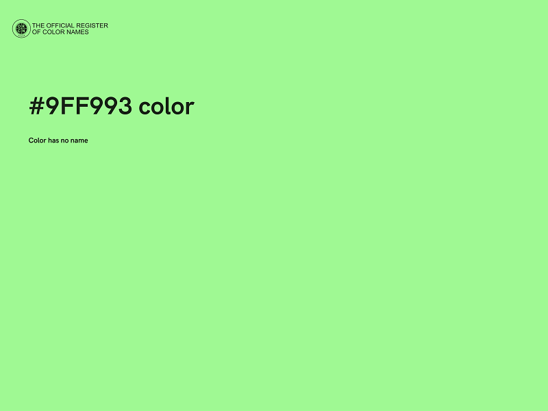 #9FF993 color image