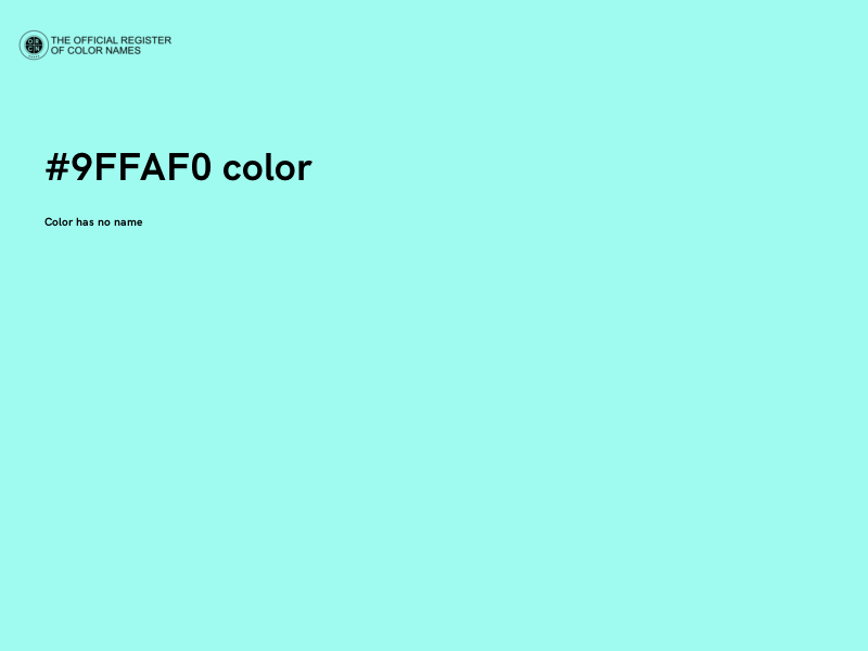 #9FFAF0 color image