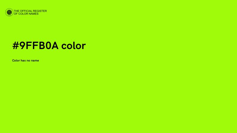 #9FFB0A color image
