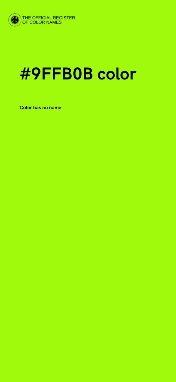 #9FFB0B color image