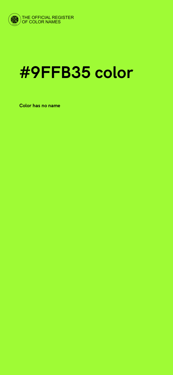#9FFB35 color image