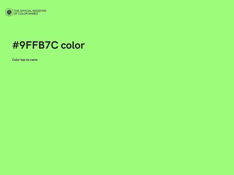 #9FFB7C color image