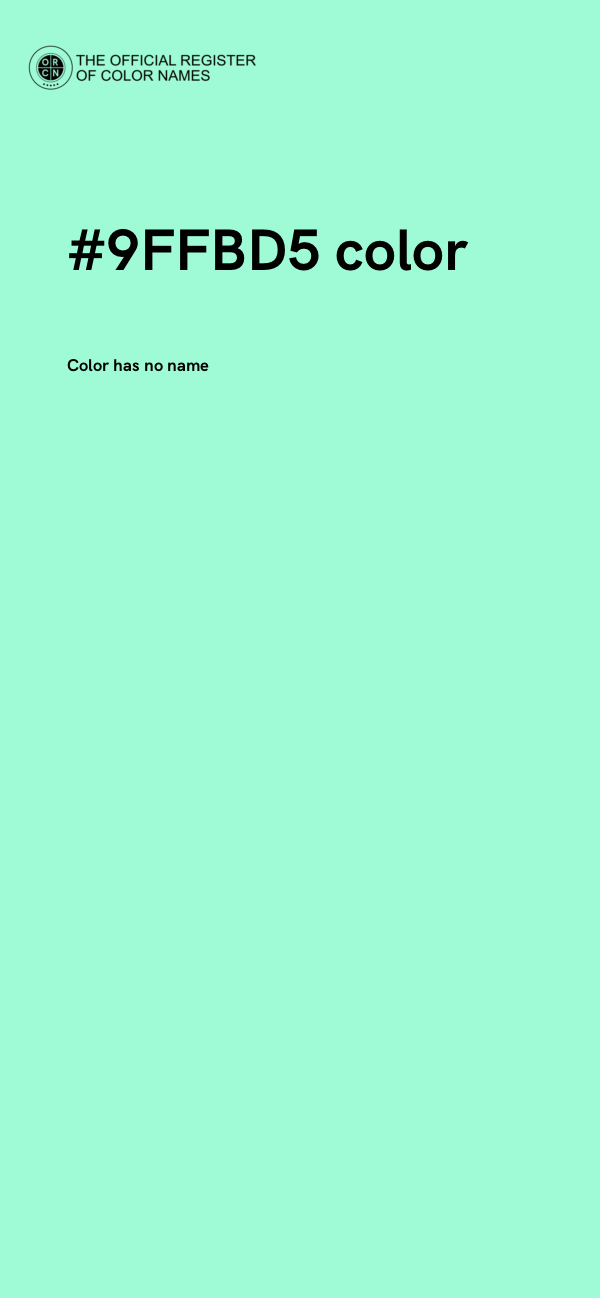 #9FFBD5 color image