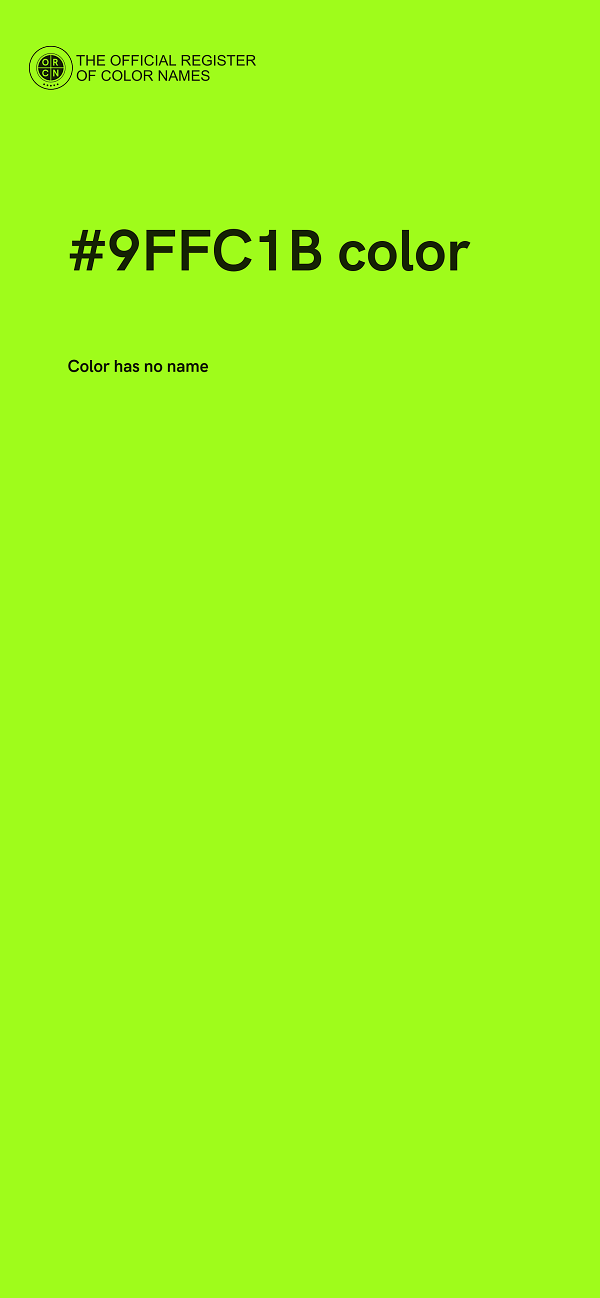 #9FFC1B color image