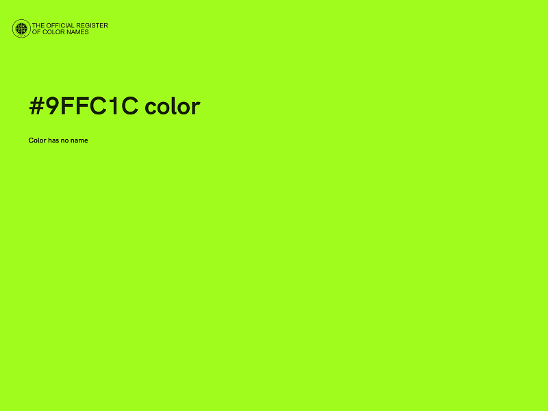 #9FFC1C color image