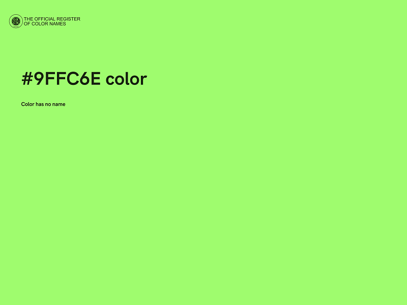 #9FFC6E color image