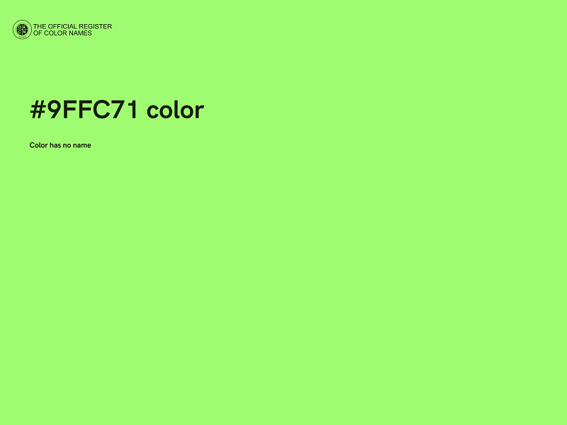 #9FFC71 color image