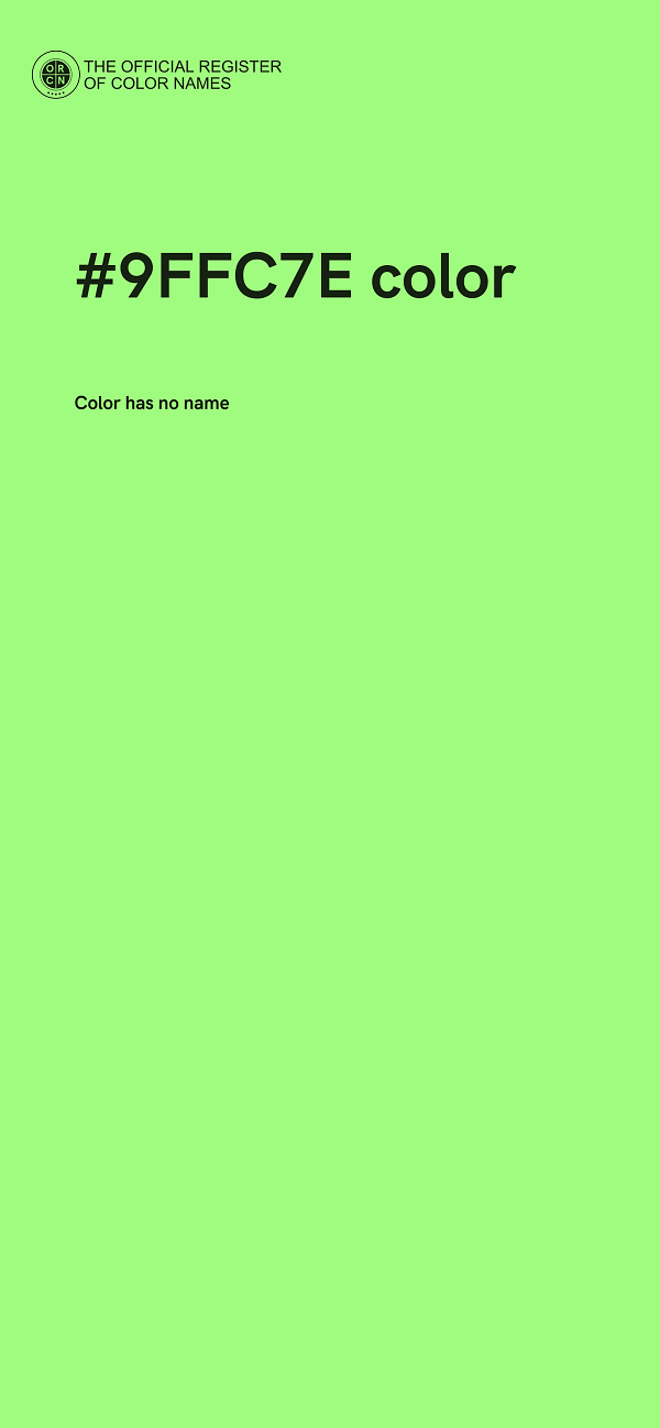 #9FFC7E color image