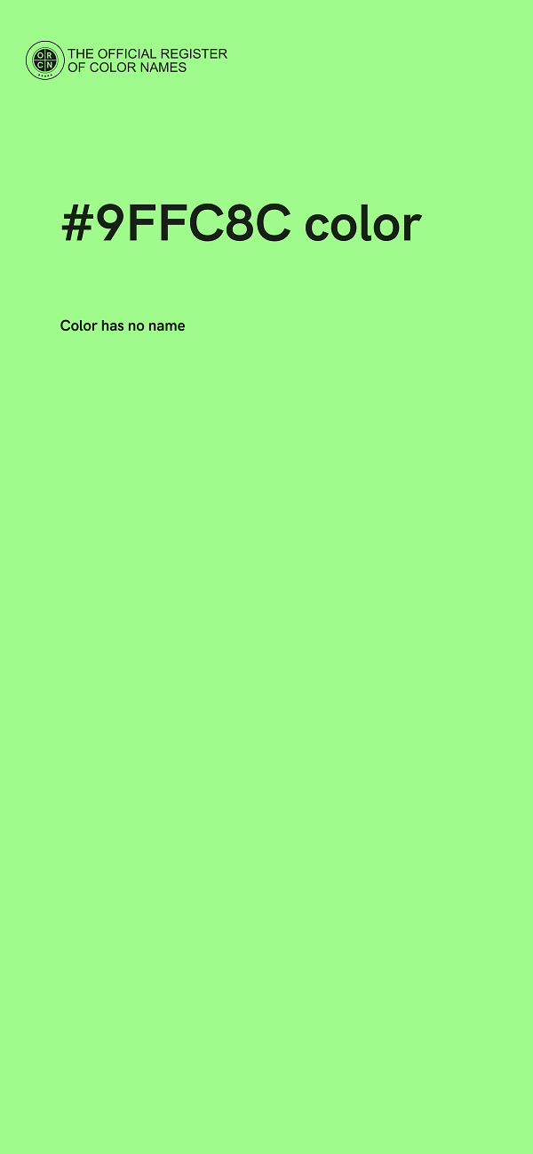 #9FFC8C color image