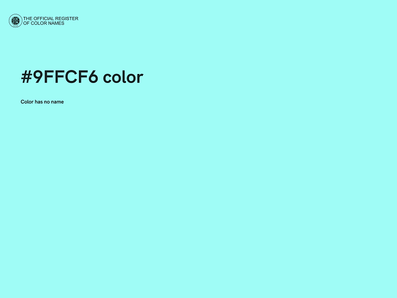 #9FFCF6 color image
