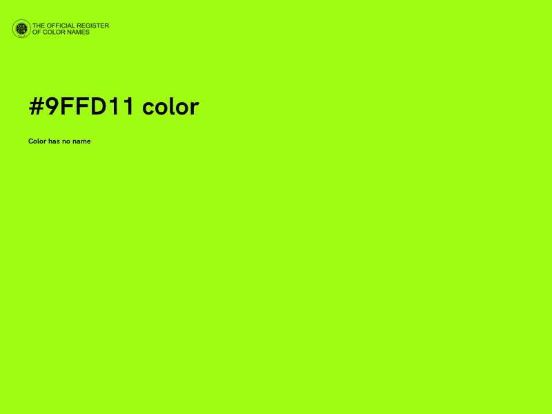 #9FFD11 color image