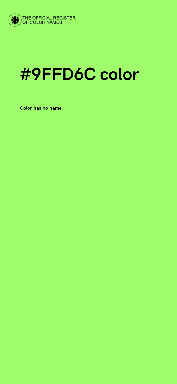 #9FFD6C color image