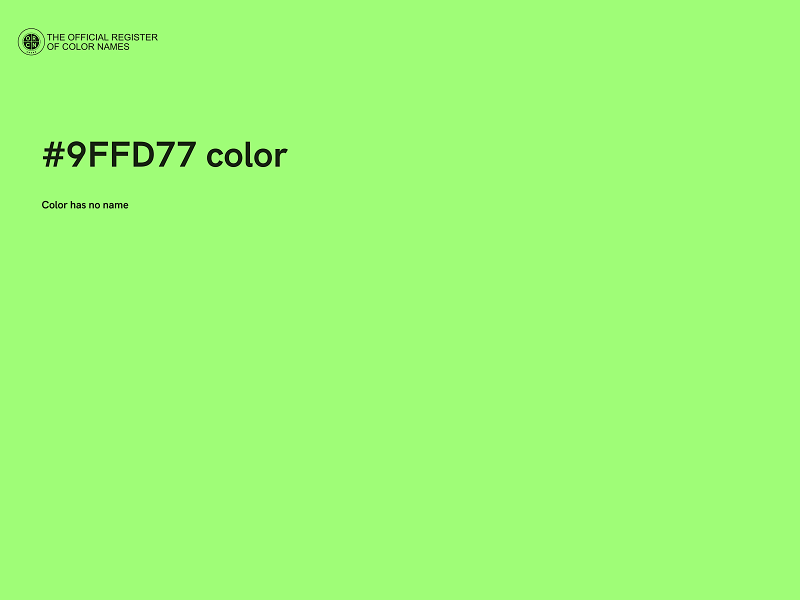 #9FFD77 color image