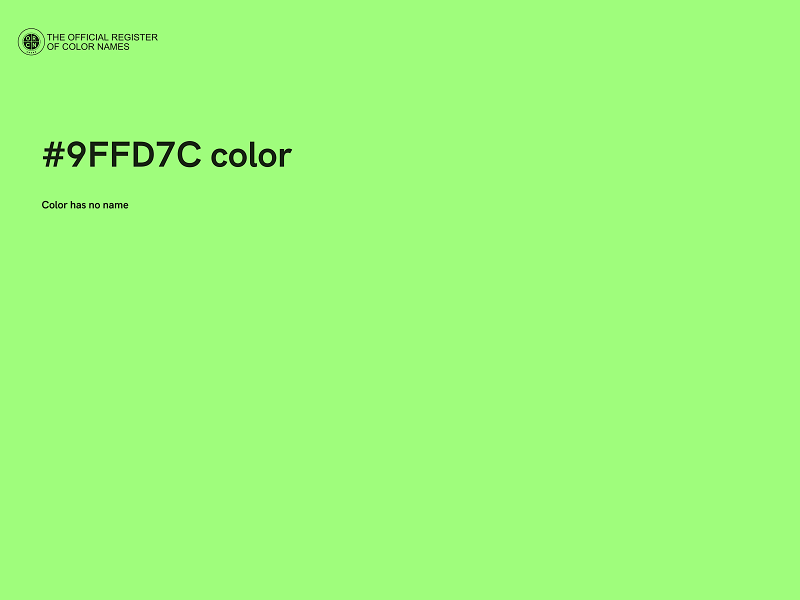 #9FFD7C color image