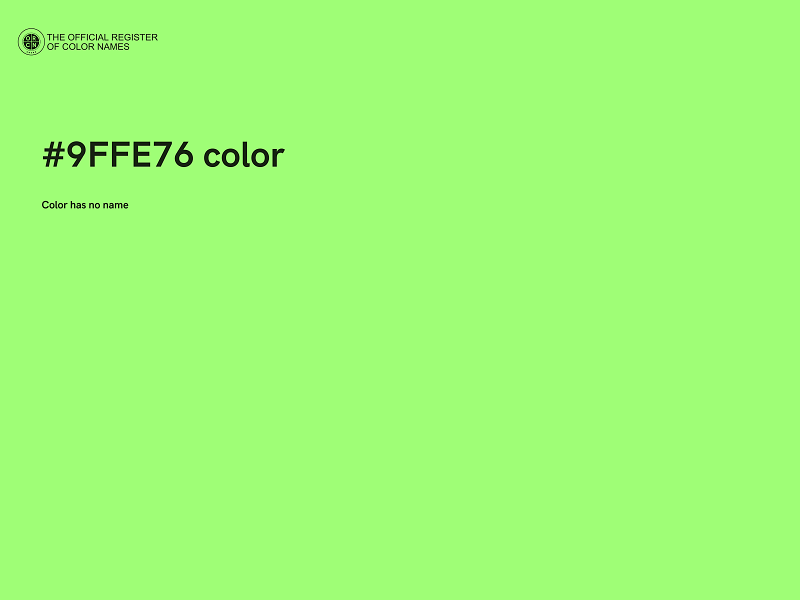 #9FFE76 color image