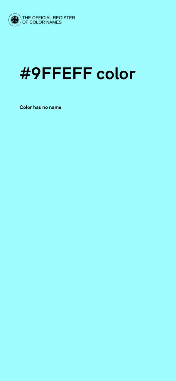 #9FFEFF color image