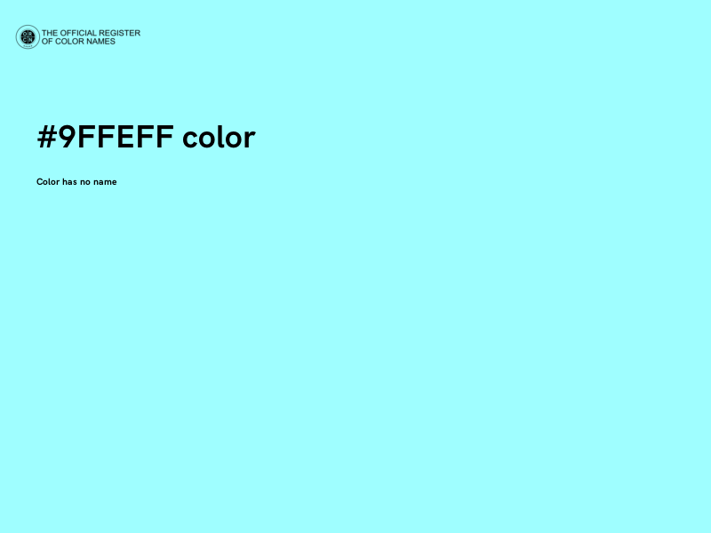 #9FFEFF color image