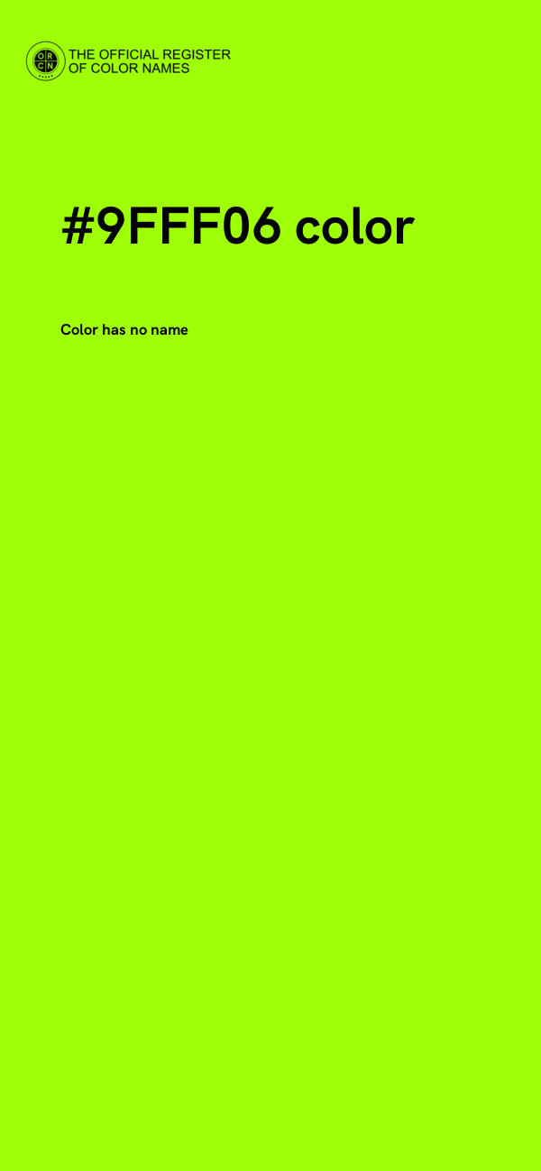 #9FFF06 color image