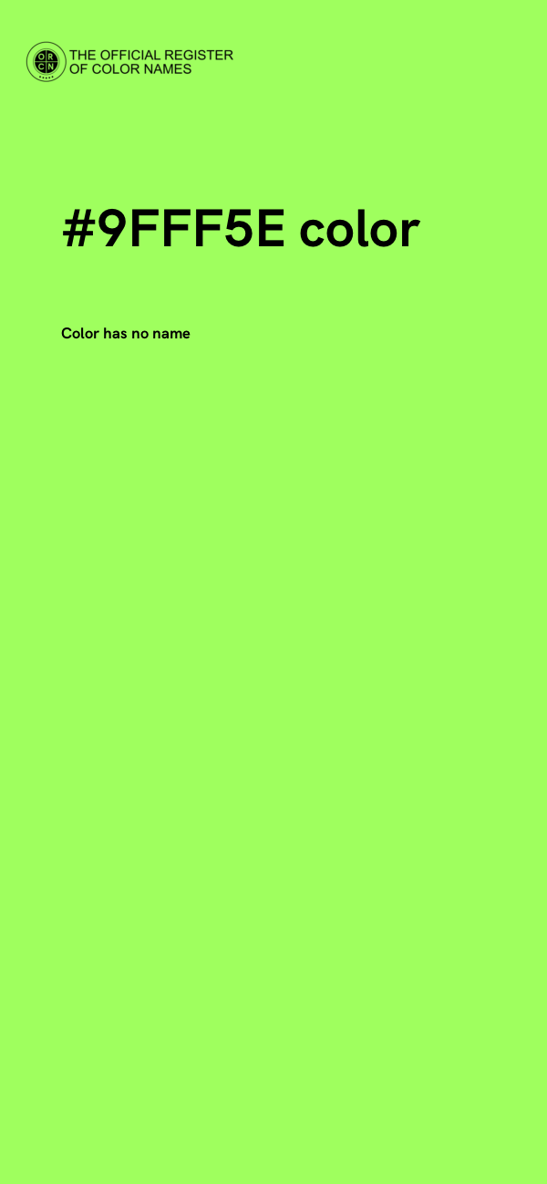 #9FFF5E color image