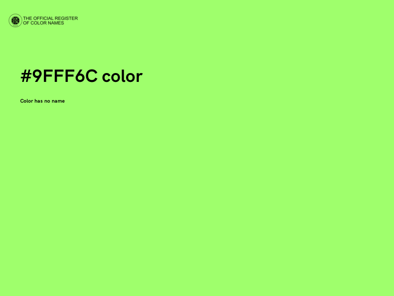 #9FFF6C color image