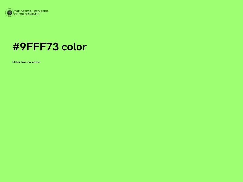 #9FFF73 color image