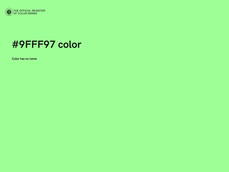 #9FFF97 color image