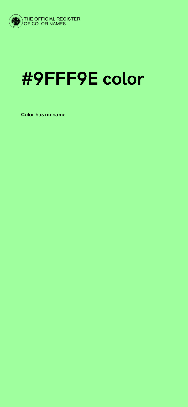 #9FFF9E color image