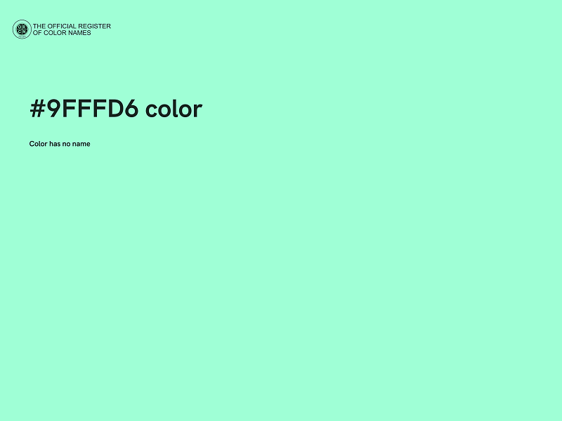 #9FFFD6 color image