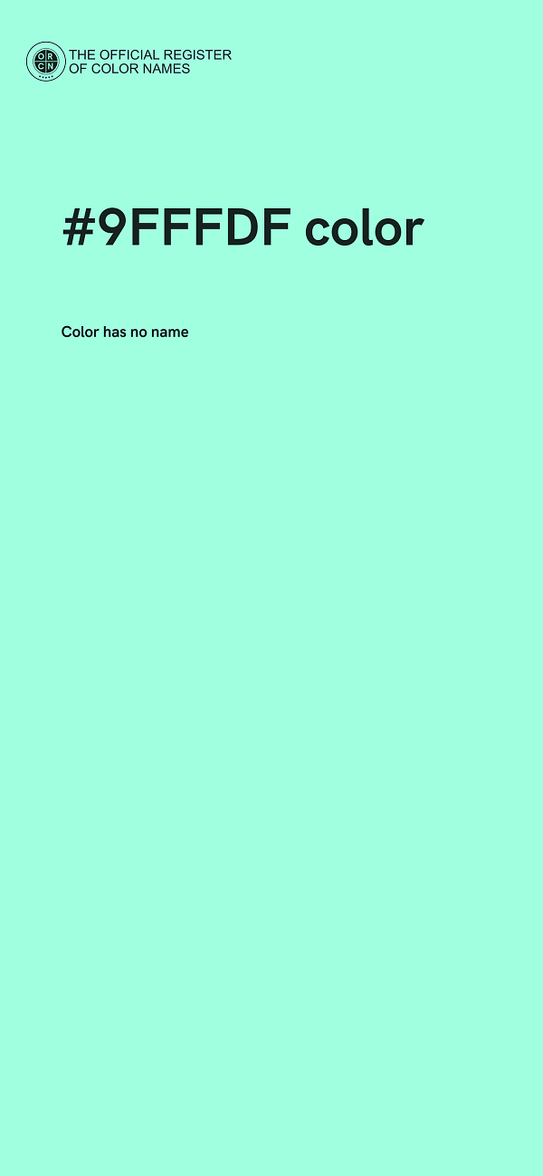 #9FFFDF color image