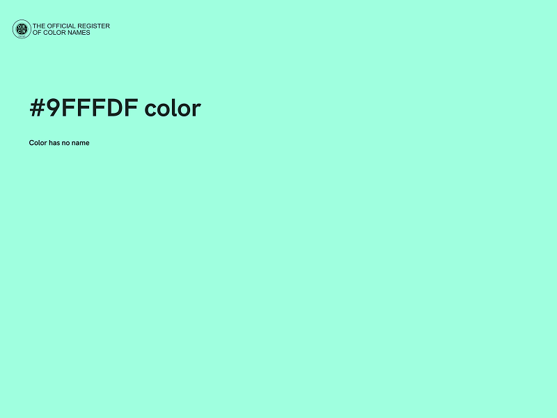 #9FFFDF color image
