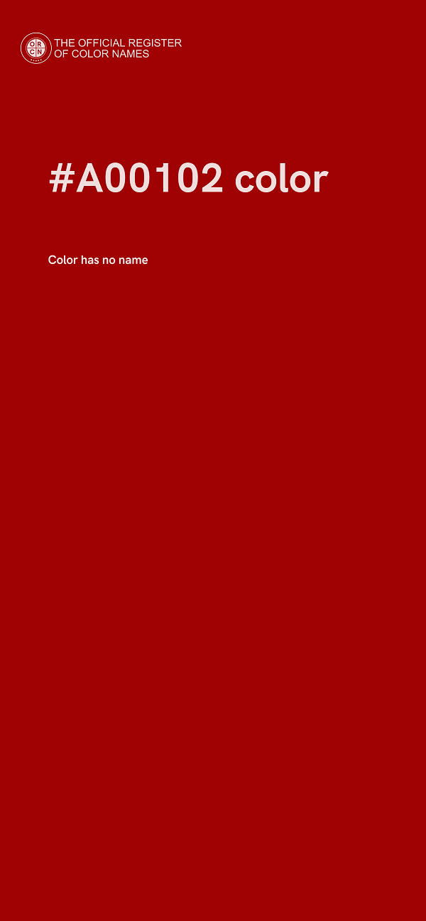 #A00102 color image