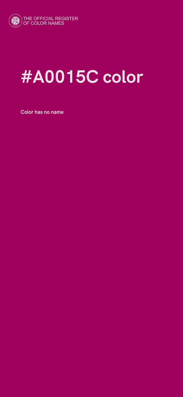 #A0015C color image