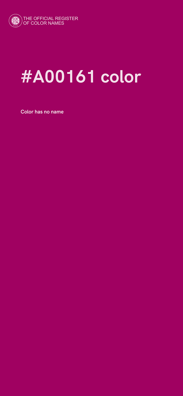 #A00161 color image