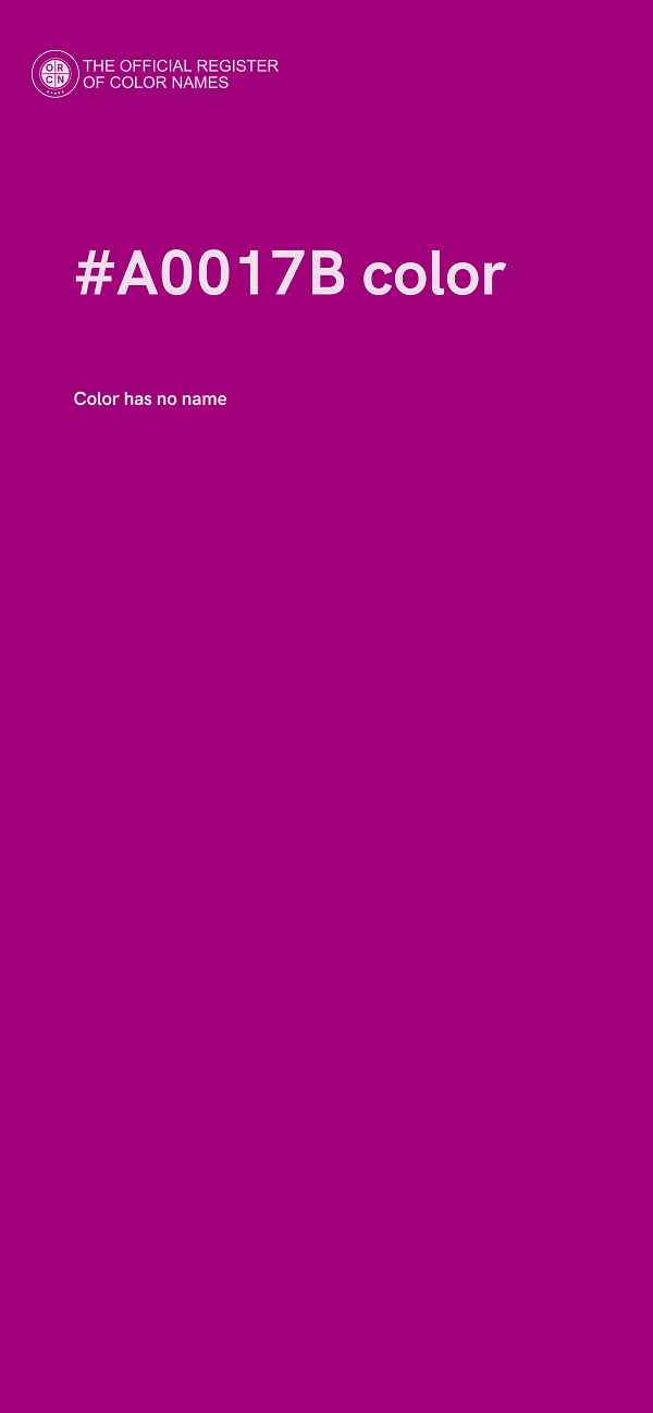 #A0017B color image