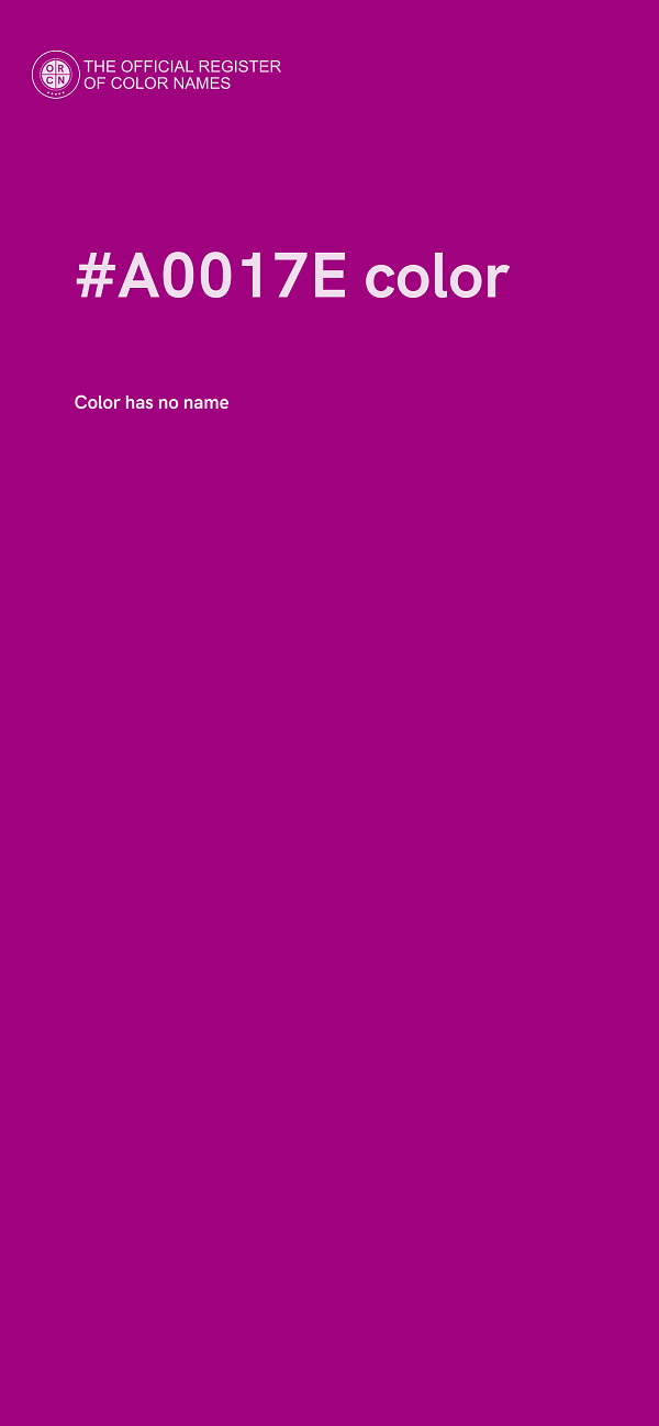#A0017E color image