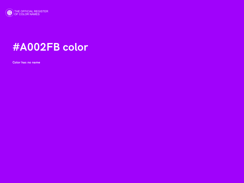 #A002FB color image
