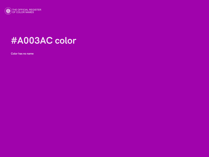 #A003AC color image