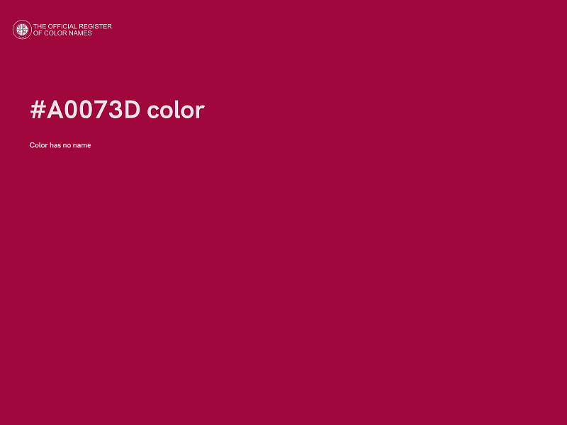 #A0073D color image