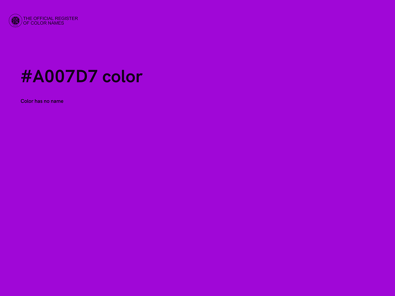 #A007D7 color image