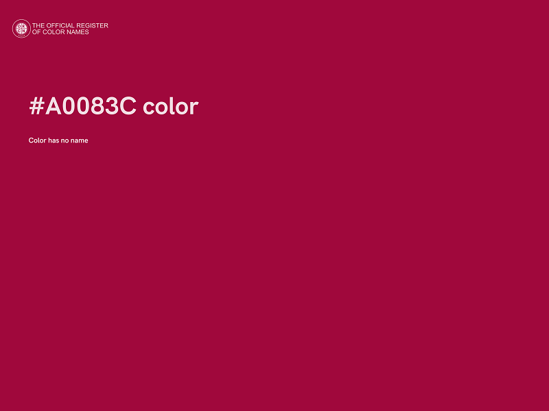 #A0083C color image