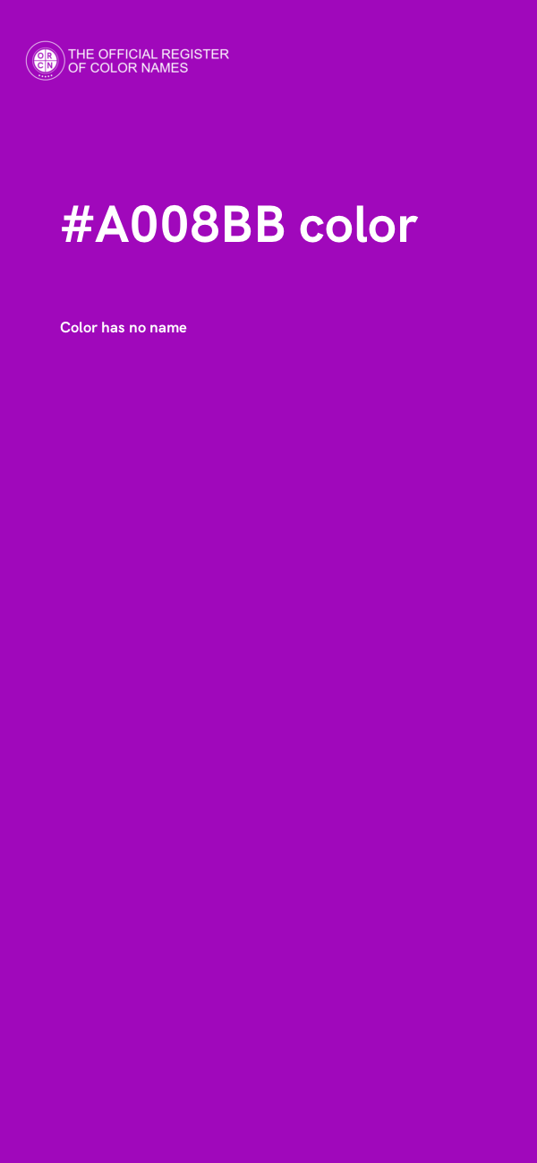 #A008BB color image
